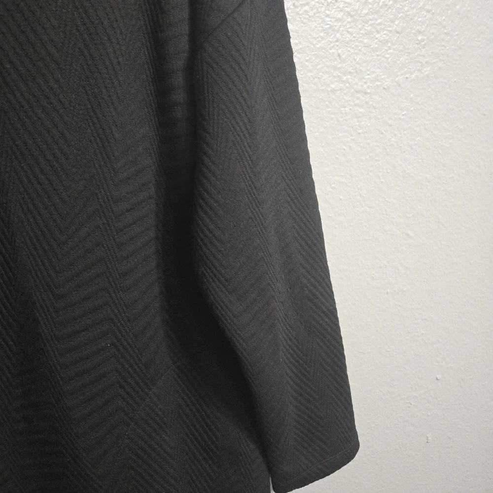 Tribal Funnel Neck Black Textured Dress Size Small - Picture 3 of 15